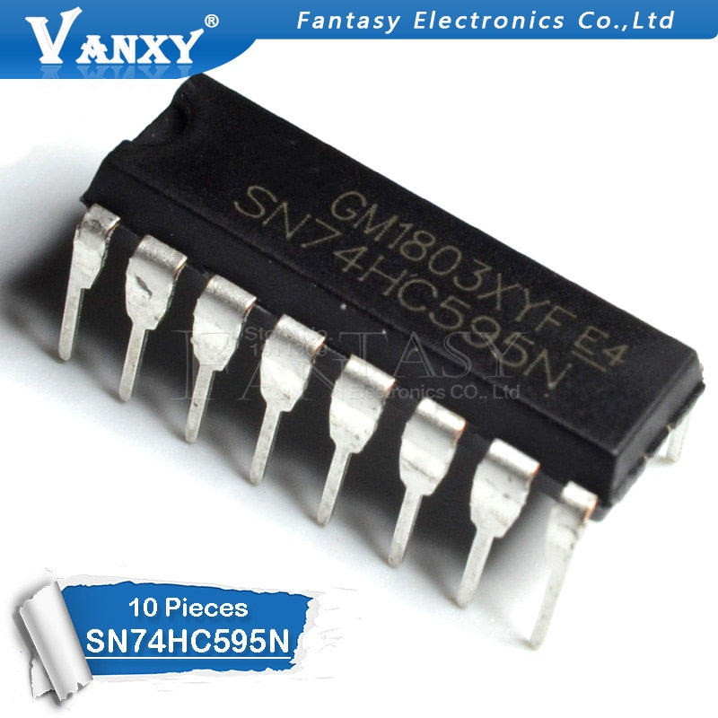 10PCS SN74HC595N DIP16 SN74HC595 DIP 74HC595N 74HC595 new and original IC