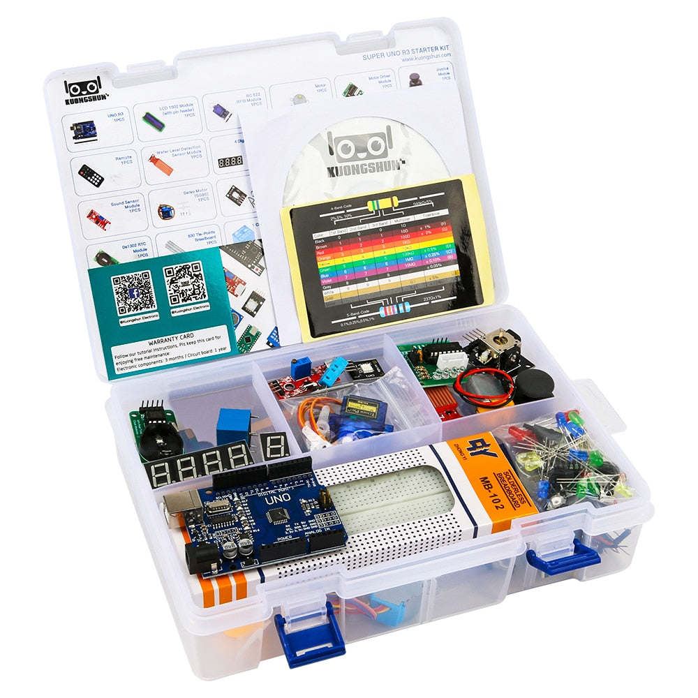 2019 The Most cost-effective DIY Project Starter Electronic DIY Kit With Tutorial Compatible with Arduino IDE UNO R3 CH340