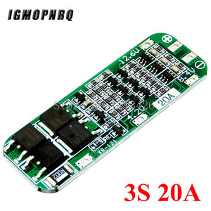 1S 2S 3S 4S 3A 20A 30A Li-ion Lithium Battery 18650 Charger PCB BMS Protection Board For Drill Motor Lipo Cell Module