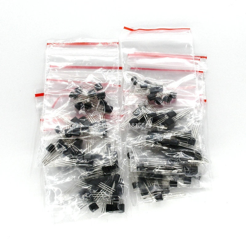 170PCS Transistor Assorted Kit S9012 S9013 S9014 9015 9018 A1015 C1815 A42 A92 2N5401 2N5551 A733 C945 S8050 S8550 2N3906 2N3904