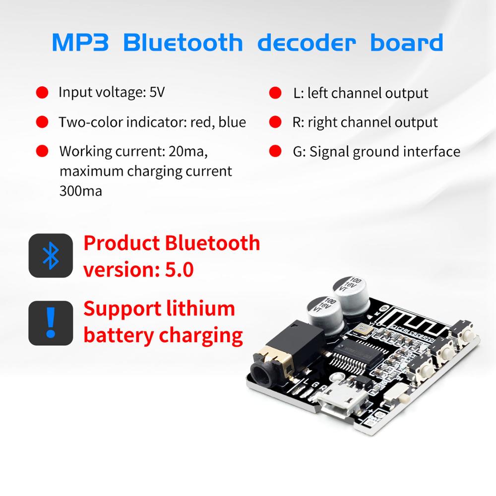 Bluetooth Audio Receiver board Bluetooth 5.0 mp3 lossless decoder board Wireless Stereo Music Module