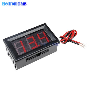 Mini Digital Voltmeter Ammeter DC 100V 10A Panel Amp Volt Current Meter Tester 0.56" Blue + Red Dual LED Display With Lines