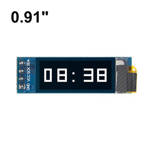 0.91 inch OLED module 0.91" white/Blue OLED 128X32 OLED LCD LED Display Module 0.91" IIC Communicate for arduino