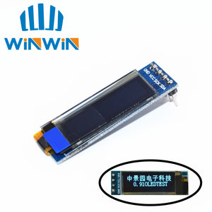 1pcs 0.91 inch OLED module  0.91" white/blue OLED 128X32 OLED LCD LED Display Module 0.91" IIC Communicate