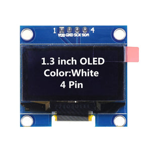 1.3 Inch OLED Module White Color 128X64 OLED LCD LED Display Module 1.3 IIC I2C SPI Communicate for arduino Diy Kit