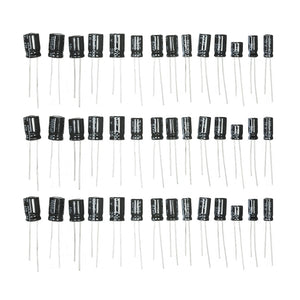 120pcs 12 value kit 1uF-470uF Electrolytic Capacitor assortment set pack 1UF 2.2UF 3.3UF 4.7UF 10UF 22UF 33UF 47UF 100UF 220UF