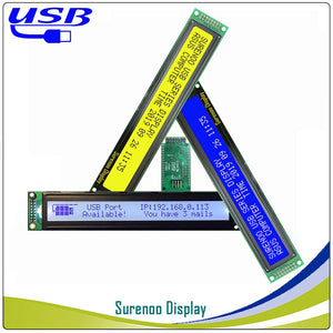 LCD2USB USB 402 40X2 4002 Character LCD Module Display Screen Panel sutible LCD Smartie & AIDA64 for DIY PC