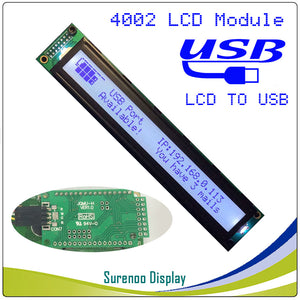 LCD2USB USB 402 40X2 4002 Character LCD Module Display Screen Panel sutible LCD Smartie & AIDA64 for DIY PC