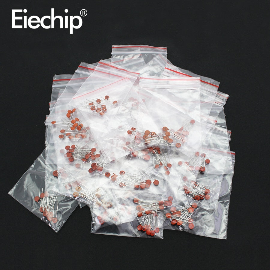 300pcs/lot Ceramic capacitor set pack 2PF-0.1UF 30 values*10pcs Electronic Components Package capacitor Assorted Kit samples Diy