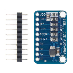 16 Bit I2C ADS1115 Module ADC 4 channel with Pro Gain Amplifier  RPi