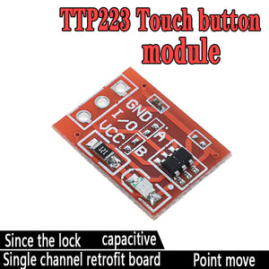 5PCS TTP223 Touch Key Switch Module Touching Button Self-Locking/No-Locking Capacitive Switches Single Channel Reconstruction