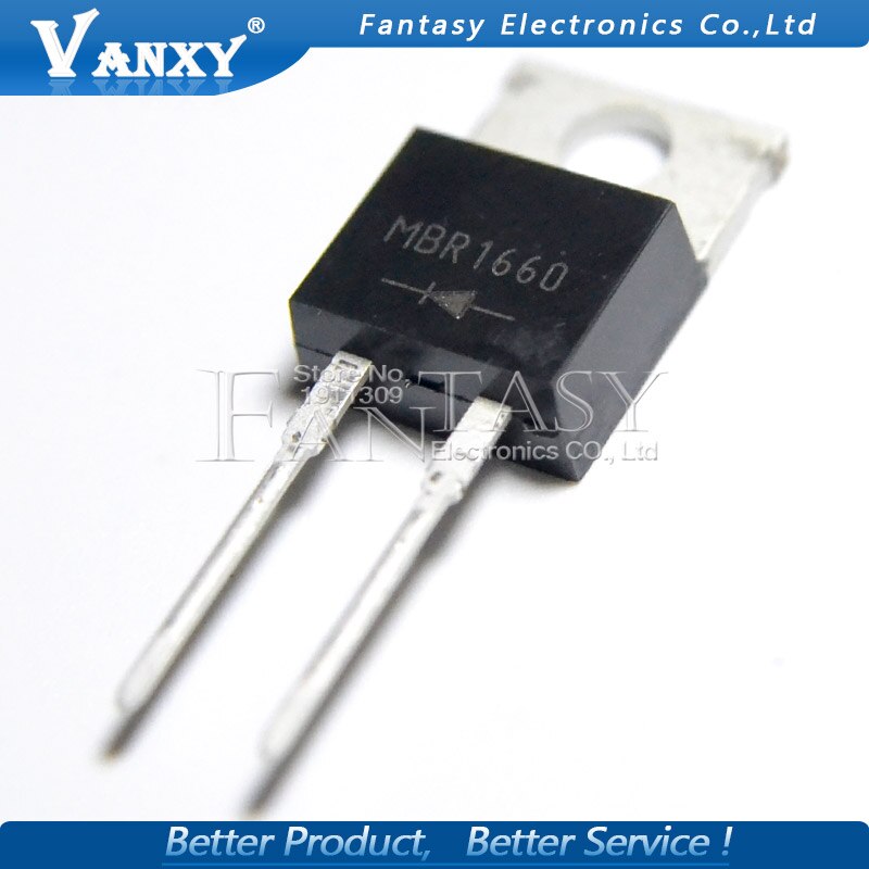 10PCS MBR1660 DIODE SCHOTTKY 60V 16A TO220-2L new original