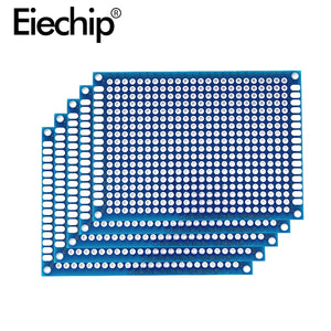 5x7cm Blue Double Side Prototype PCB Board 70x90mm Universal Printed Circuit Board Protoboard For Arduino Experimental PCB Plate