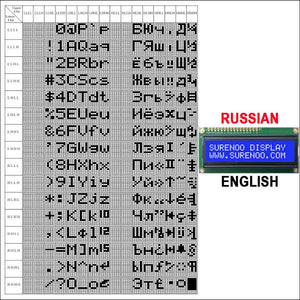 English / Japanese / Russian / European 1602 162 16X2 Character LCD Module Display Screen LCM Build-in SPLC780D Controller