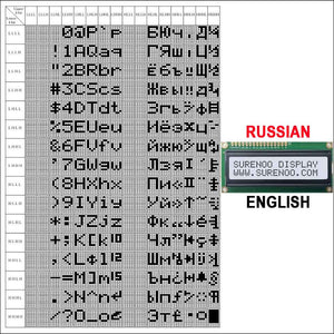 English / Japanese / Russian / European 1602 162 16X2 Character LCD Module Display Screen LCM Build-in SPLC780D Controller