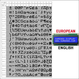 English / Japanese / Russian / European 1602 162 16X2 Character LCD Module Display Screen LCM Build-in SPLC780D Controller